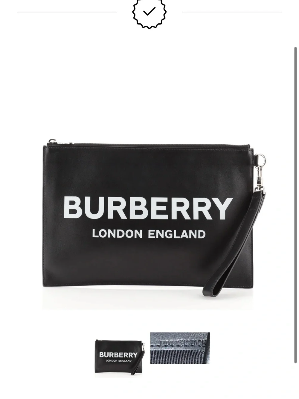 Burberry authentic black